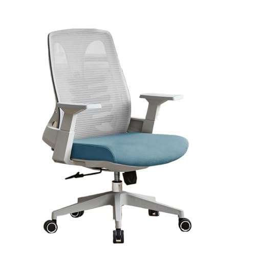 Ergonomic Office Chair Back Support Ergonomic Office Chair Ergonomic Chair Comfortable Sedentary Computer Chair Home Waist Study Chair Conference Chair Lift Seat for Home Working, Make Up, Gaming(Blue