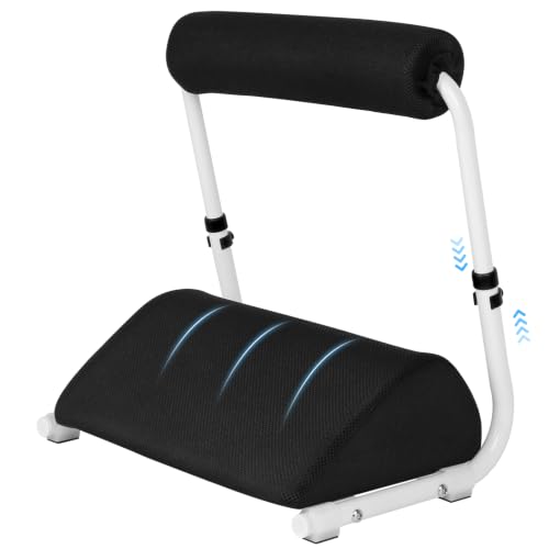 Adjustable Foot Rest Under Desk Footrest Wide Leg Rest 3 Height Positions with Detachable Foam Cushion for Desk Office Gaming Chairs