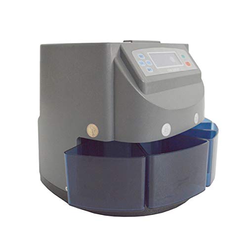 TECHTONGDA Electronic Coin Counter Portable Coin Sorter and Wrapper 270 coins/min