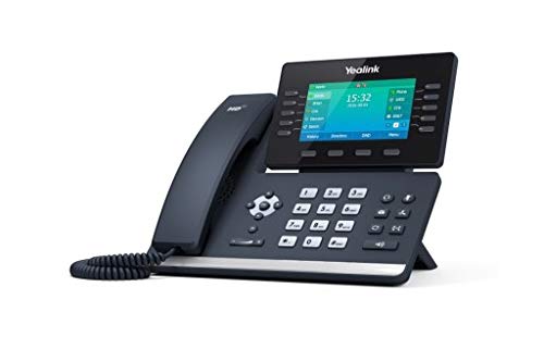 Yealink T54S SIP POE Office Phone Bundle with Power Supply and Microfiber Cloth - Requires VoIP Service, Compatible with Vonage, Ring Central, 8x8, or Cloud Services - #YEA-T54S (T54S Basic Bundle)