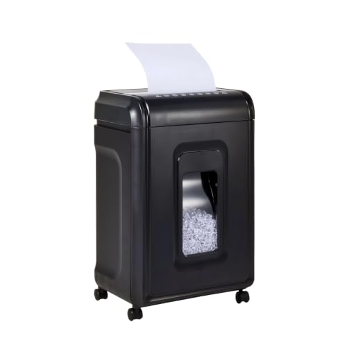 Primero Basics 18‑Sheet Micro‑Cut Paper Shredder for Home Office – P‑4 Security, 30‑Min Continuous Run, 7‑Gallon Bin, Portable on 360° Casters, Anti‑Jam, Quiet Micro‑Cut Document Shredder