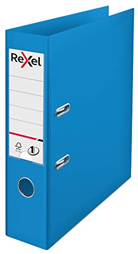 Rexel Assorted Pack of 3 (Red,Black, Blue) A4 Lever Arch Files, 75mm Spine
