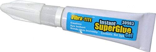 Vibra-Tite - 0.11 oz Tube Clear Instant Adhesive - 75 sec Fixture Time (16 Pack)