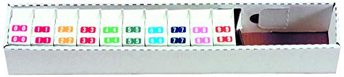 Doctor Stuff - File Folder Labels, Complete Set of Numbers 0-9, Tab Products 1277 Match - 1277 Series Chart Stickers, 1/2" x 1", 1 Each of 10 Rolls, 500/Roll