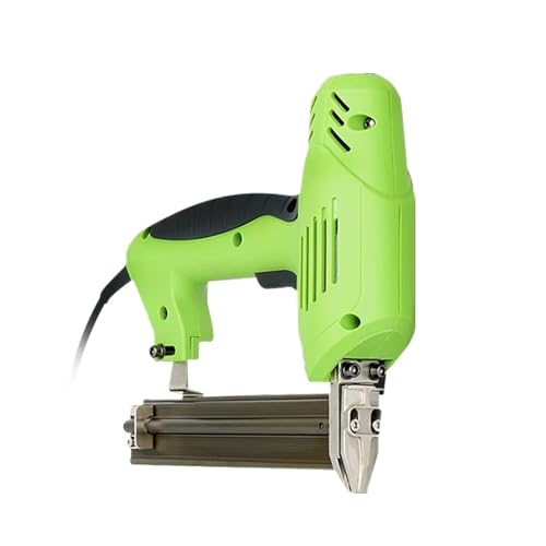 Oil-Free Pneumatic Staple Gun 220V Furniture Stapler Framing Tacker Hand Tool Electric Nail Gun Nailing Stapler Shooter Stapler Gun Woodworking Tools