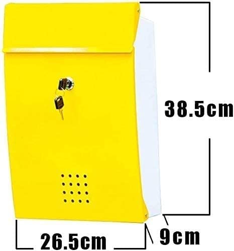 FSunKoFu Suggestion Box Donation and Ballot Box Letterboxes Tin Skin Letter Box Villa Two-
