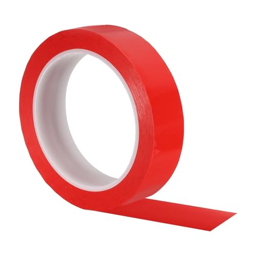 Whiteboard Tape 5Pcs 25mm/30mmx66M Graphic Whiteboard Tape Chart Line Grid Electrical Marking Tapes Thin Dry Erase for DIY Art Crafting(66mx25mm Red)