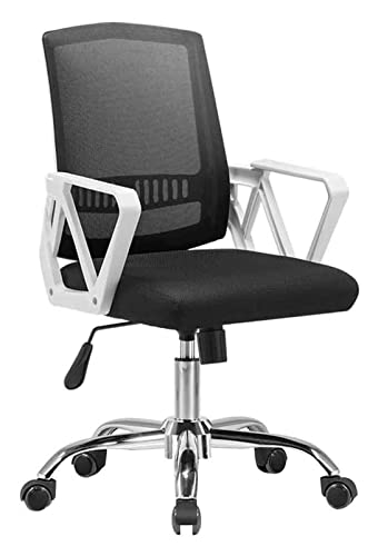 FZGGWYHL Office Gaming Home Computer Breathable Mesh Backrest Lift Swivel Conference Ergonomic Arm 360°Rotation Multifunctional Simple Modern Office Staff/Orange