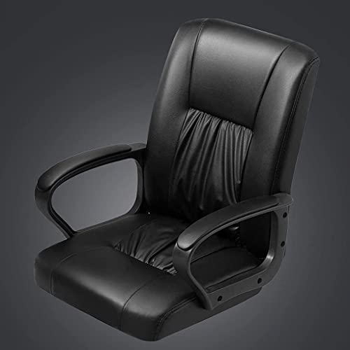 Office Desk Chairs Office Chair Pu Faux Leather Desk Chair Ergonomic Computer Chair with Armrests Comfortable Managerial Chairs Executive Chairs Lumbar Support
