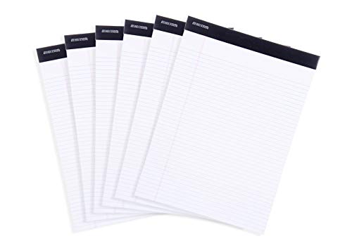 Mintra Office Legal Pads, ((xBasic, 8.5in x 11in, Narrow (White), 36pk (6-6pks))