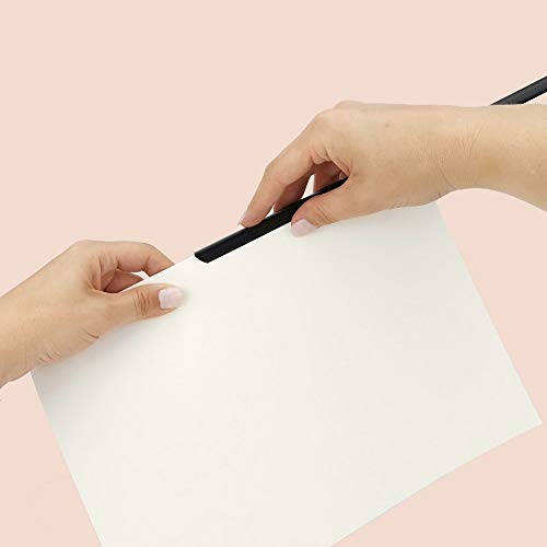 D.RECT Back Cover Sheets with Leather Structure Back Cardboard 250 g/m² Back Cover for Bindings A4 Pack of 100 White