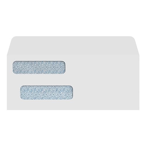 500 VersaCheck NRP Business Double Window Security Standard and Voucher Check Envelopes - Compatible with business checks made from VersaCheck, QuickBooks, Quicken, Sage, and others.