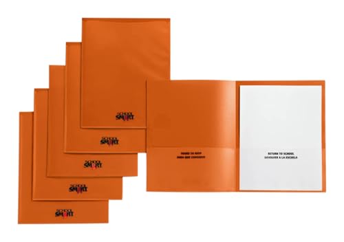 Folder TAKE Home Heavy Duty Orange SCHOOL SMART Pack of 24