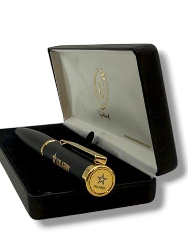 Garland Brass Rollerball Pen – Officially Licensed U.S. Army Edition – USA Made Executive Pen with Gift Box – Black Ink – Patriotic Military Gift for Soldiers, Army Officer, Veteran
