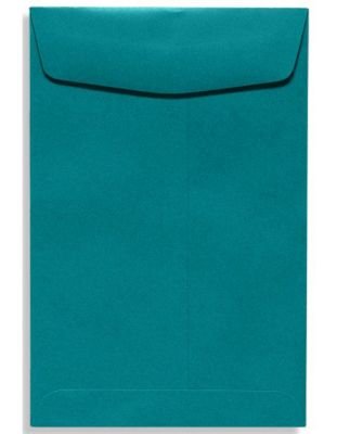 LUXPaper 9 x 12 Open End Envelopes | Peel & Press | Teal | 80lb. Text | 250 Qty