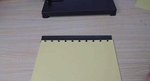 CGOLDENWALL Hole Punch 10 Holes Paper Puncher 3X8mm Holes for Contract/Tender/Document/PP Film Punching Desk Office Paper Punching Machine