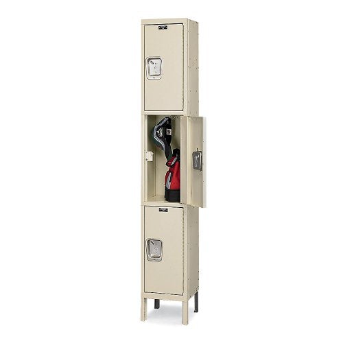 Maintenance-Free Quiet Stock Locker Dimensions (W x D x H): 12" x 18" x 72", Color: Parchment