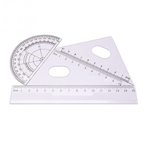 10pcs Set Geometry Protractor Drawing School Eraser Compasses Math Ruler for Students
