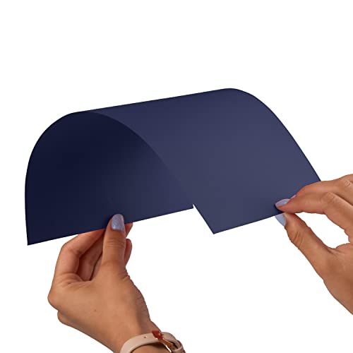 JAM PAPER Matte 80lb Cardstock - 8.5 x 11 Coverstock - 216 gsm - Navy Blue - 250 Sheets/Ream