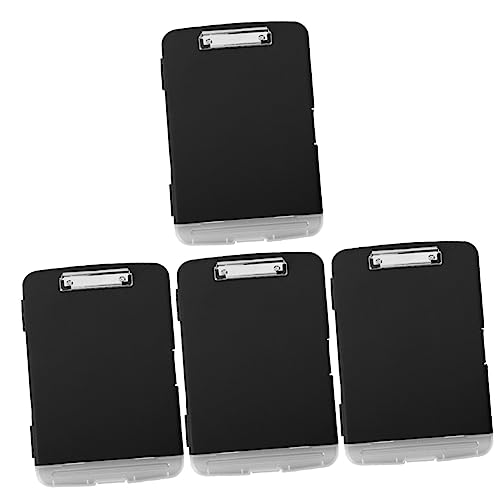 folders, File Folder, Storage Clip for A4 Holder Acrylic Writing Clipboards Plastic Folder Document Clip Plastic Document Folders Pouch Pp Clipboard Clip Light Office(36.5X25X3CMx4pcs)