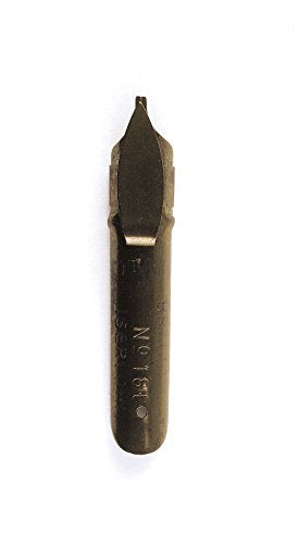 Brause - Ref 18010B - Bandzug 1 mm Calligraphy Nibs (Pack of 50) - Chisel Point Nib, Ideal for Latin Calligraphy, Solid Metal Construction, Ink Reservoir on Top