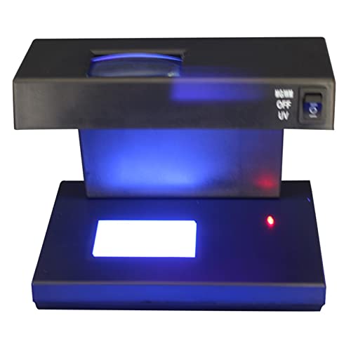 SDVantage Money Counter 328 Small Portable with Magnifying Glass with Purple Fluorescent White Light Money Detector Money Detector Lamp Identification Instrument Fast and Easy to Use