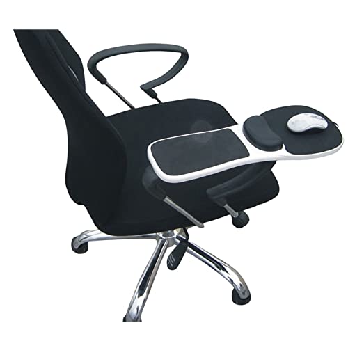 ALCKO Ergonomic Arm Rest for Chair Adjustable Mouse Pad with Wrist Support Armrest Wrist Rest Attachment Arm Pad Tray for Chair - Home Office