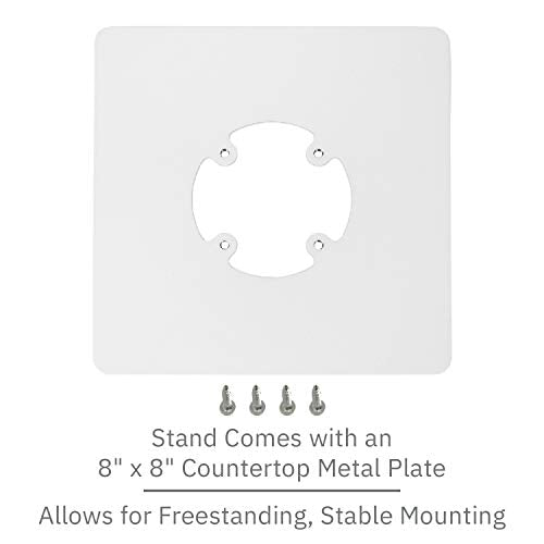 Discount Credit Card Supply DCCStands Freestanding Swivel and Tilt Pax A920 Terminal Stand with L920 Charging Base (White)
