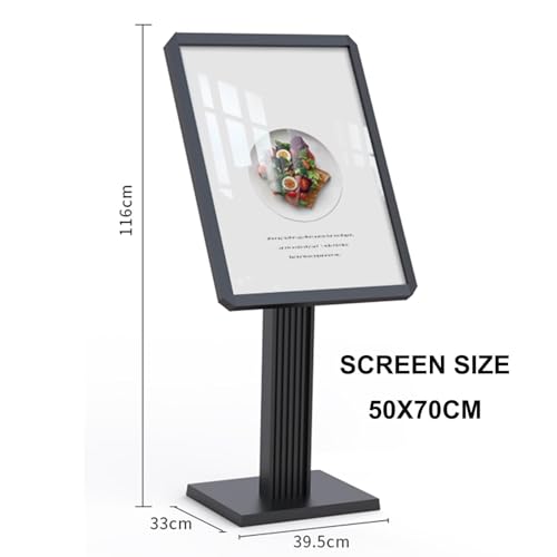 Heavy Duty Poster Sign Holder Floor Sign Stand, Adjustable Sidewalk Sign Holder Store Advertising Poster Display, Outdoor Indoor Standing Display Sign Holders, for School Church Business Show