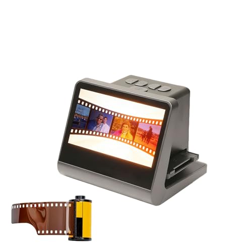 Film and Slide Scanner with Large 5 Inch LCD Screen, 24MP Digital Film Scanner Converts Color Black White 35mm 135 110 126KPK Film