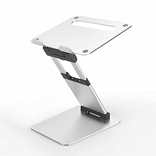 QERTYHJK Height Adjsutable Tall Laptop Stand Aluminum Stretchable Heighten Notebook Standing Holder
