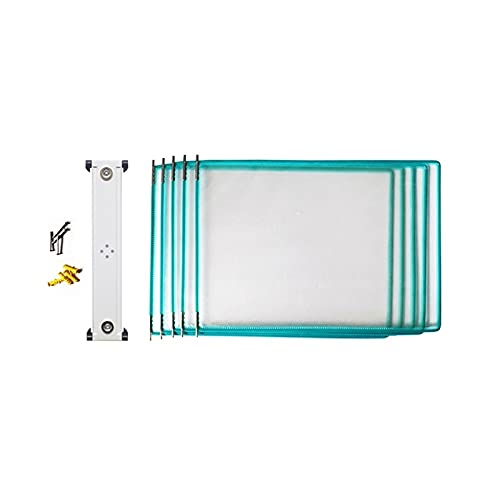 KGDJBGSE Wall Mounted File Folder Holder 10 Pockets A4 Display Organizer for Wall Hanging Metal Device(Blu)