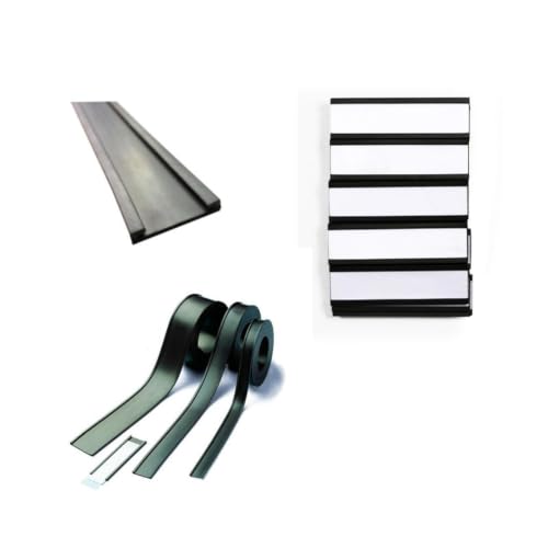 100set Rubber Magnetic Strip C Type for Metal Racks and Shelves