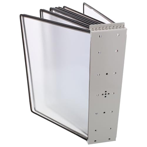 ZOCWJK Wall Mount Reference Organizer - Desktop Flip Display Folder, File Organizer for Desk,10 Double-Sided Display Pockets, Desktop Document Holder,Catalog Display Rack,