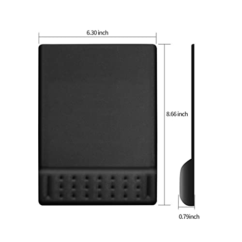 SEUOKMN Ergonomic Padded Pad with Wrist Rest Memory Foam Soft Comfortable Support Cushion