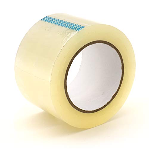 Pacific Mailer Clear Acrylic Packing Tape, 3 Inch Wide, 2.0mil Thickness, 110 Yard Per Roll [Pack of 24 Rolls]