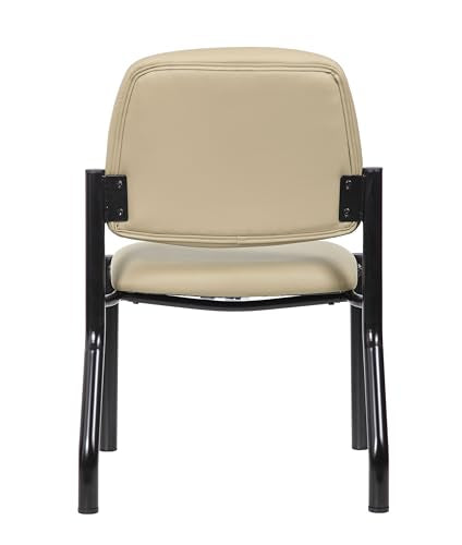 Boss Office Products Guest Chair, 300 lb. Weight Capacity, Beige