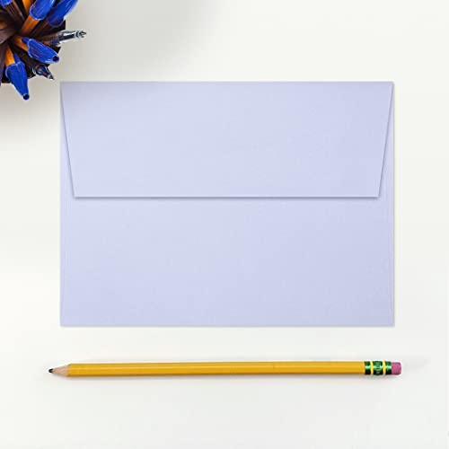 LUXPAPER A7 Invitation Envelopes for 5 x 7 Cards in 80 lb. Lilac, Printable Envelopes for Invitations, w/Peel and Press Seal, 1000 Pack, Envelope Size 5 1/4 x 7 1/4 (Purple)