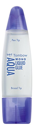Tombow PT-WTC-10P Liquid Aqua Glue Extra Strong with Two Tips - Pack of 10