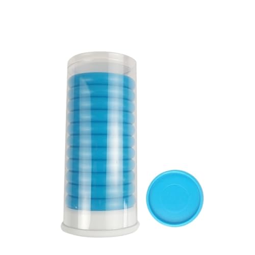 Discbound Discs 10 Set Mushroom Hole Binding Clasp Notebook Disc Rings Plastic Binders Ring Binder for Notebooks(Solid blue-32mm)