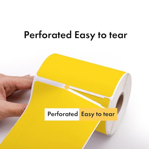HouseLabels Compatible with Zebra, 1" Core, Yellow, 2" x 1"