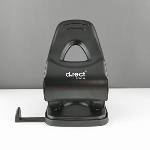 D.RECT 0419 Punch 65 Sheets | Paper Punch | Office Punch | Stop Rail with Format Specifications 65 Sheets