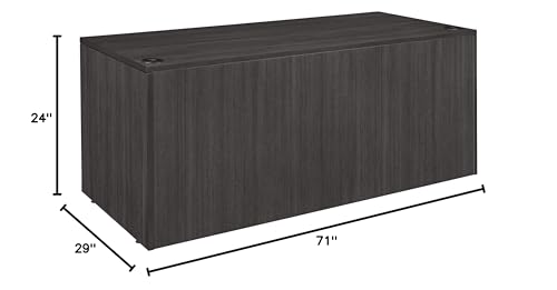 Regency Legacy 71 in. Credenza Shell- Ash Grey
