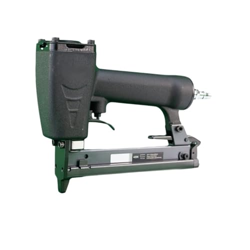 Oil-Free Pneumatic Staple Gun Heavy-Duty Stapler 425K Pneumatic Nail Gun Narrow Crown Stapler 10-25MM Nail for Woodworking Furniture