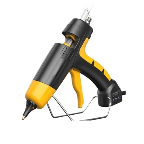 Hot Glue Gun, Hot Glue Gun Melt 300w Digital Display Adjustable Temperature Copper Nozzle DIY Household Tool,Cordless hot Glue Gun