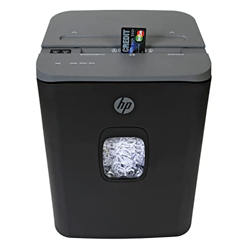HP - Cross Cut Paper Shredder, 20-Sheet with Slide Top for Office Use
