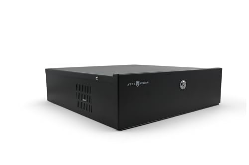 ARES VISION DVR Lock Box 18" x 18" x 5" – Heavy Duty 16 Gauge Steel Security Enclosure with Fan, Lock & Key, Cable Knockouts – Secure NVR, Router, AV Equipment for Home & Commercial Use