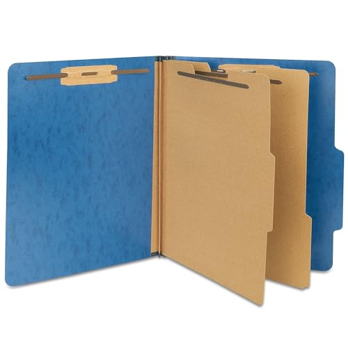 Staples Moisture-Resistant Classification Folder, Letter, 2 Div