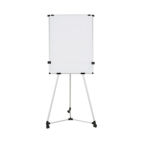 Bi-Office Earth Kyoto Paper Roll Mobile Non Magnetic Easel With Extendable Arms, 70 x 100 cm (Euro size), Dry Wipe Surface, Aluminium Frame