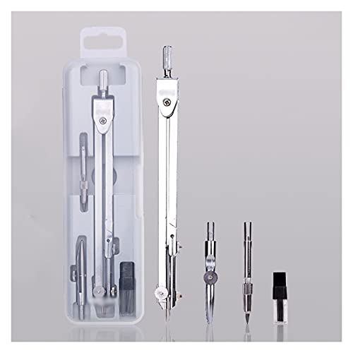 Compasses Math Geometry Kit Metal Compass with Wheel Geometry Precision Tool for Student Circle Drawing Tool with Storage Box Technical Drawing Supplies (Size : 5) ()